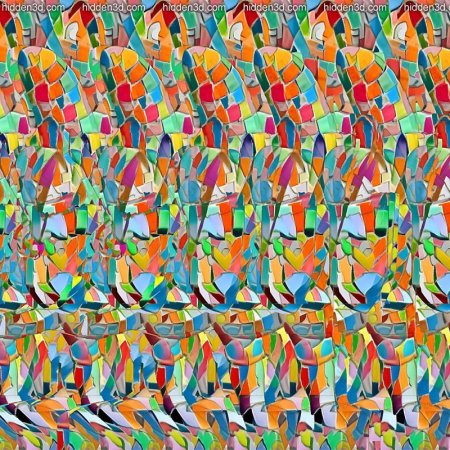 Стереокартинка храм Василия Блаженного