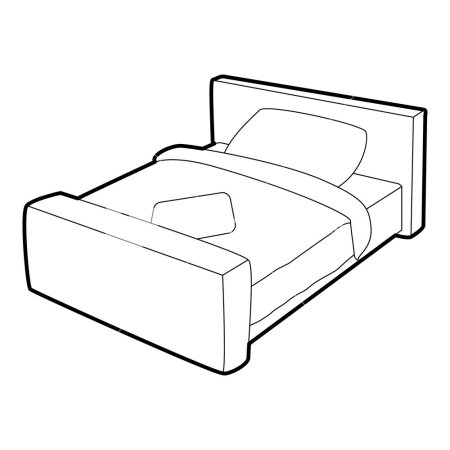 Схематичная кровать