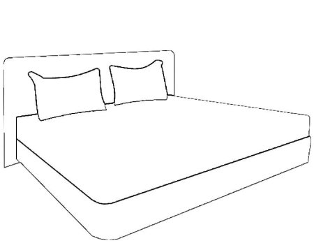 Кровать раскраска