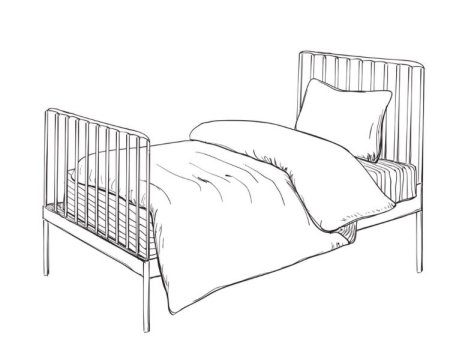 Эскиз кровати