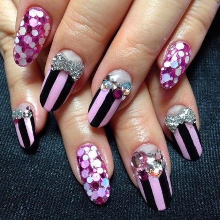 Дизайн ногтей 3д эффект