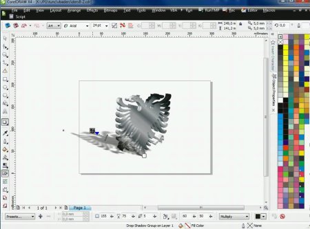 Объемное изображение в coreldraw