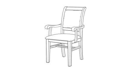 Стул карандашом