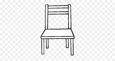 Стул трафарет