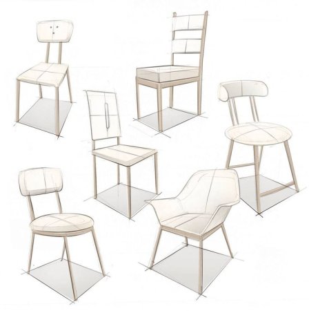 Стул в перспективе