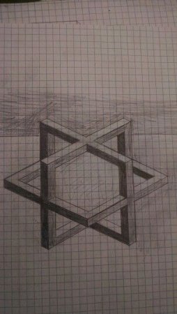 Рисование объемных фигур по клеточкам