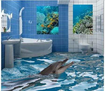 3 Д плитка для ванной