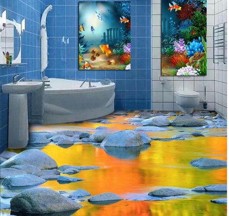 3 Д плитка для ванной