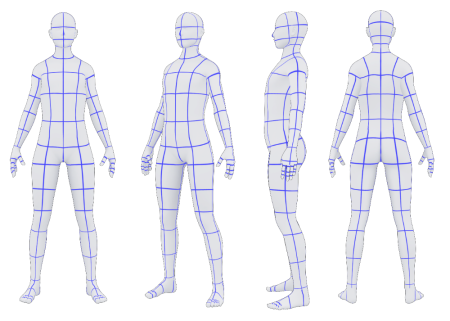 Референс персонажа для 3д моделирования