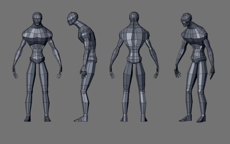 Лоу Поли человек референс