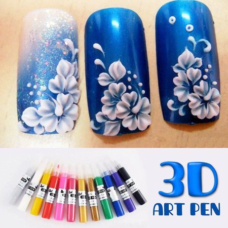 Рисунки акрилом на ногтях