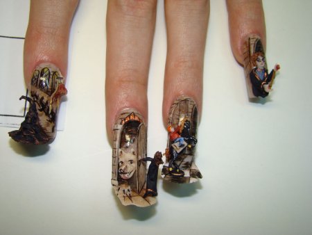 3д рисунки на ногтях