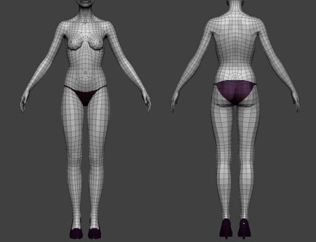 Женская фигура моделирование