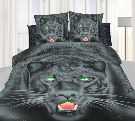 Постельное белье пантера (2 СП. Евро)