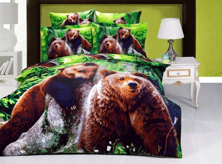 Постельное бельё "karteks" сатин 3д эффект ке-236