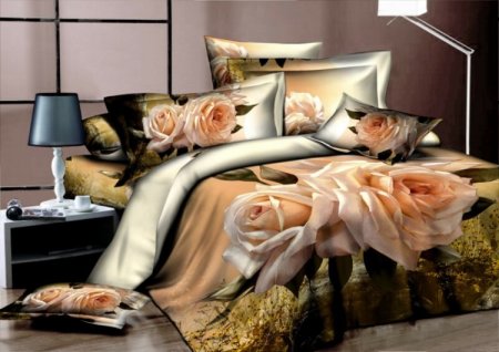 Постельное белье 5д сатин гепард