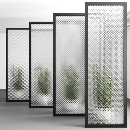 Перегородка из рифленого стекла