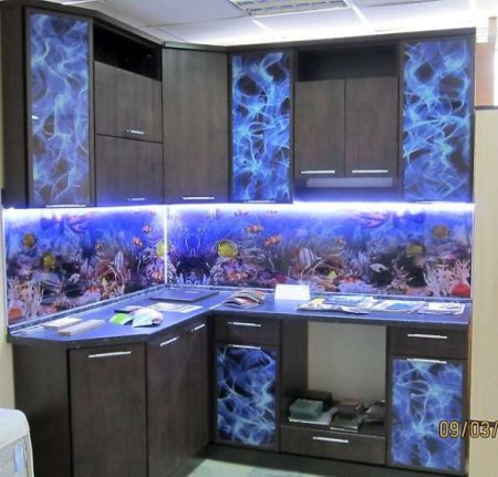 Стеклянная панель для кухни