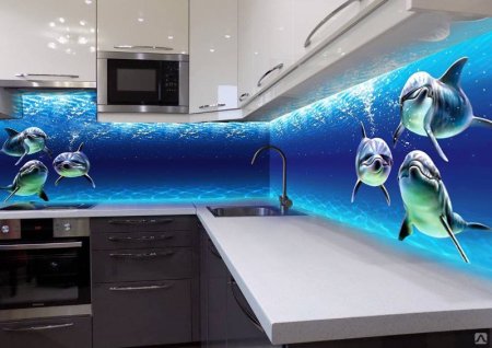 Стеклянная панель для кухни