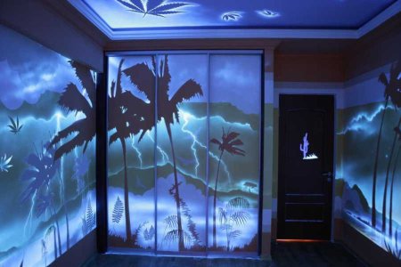 Роспись стен флуоресцентными красками