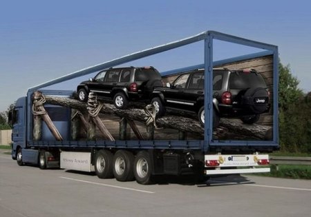 Реклама на грузовых автомобилях