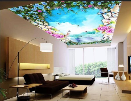 Фотопечать на потолке