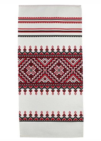 Узоры на старинном полотенце