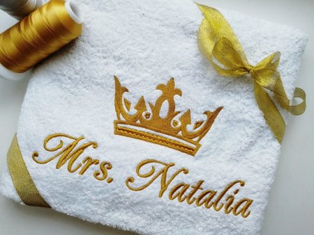 Вышивка на полотенце надпись