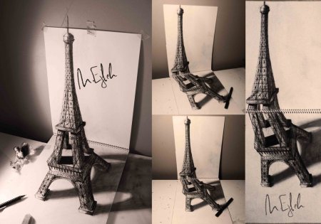Эльфивая башня 3д рисунок