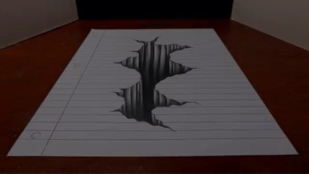 Оптические иллюзии на листочке