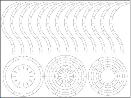 Шаблоны для 3д светильников