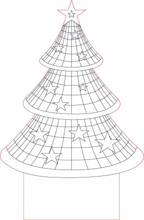 Макет для 3д светильника