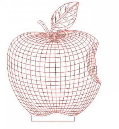 3d светильник «яблоко - Apple»