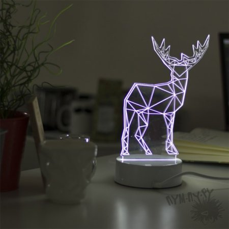3d светильник олень