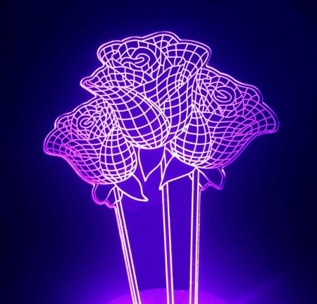 3d-светильник "Лотос" (НС-145)