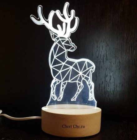 3d светильник олень