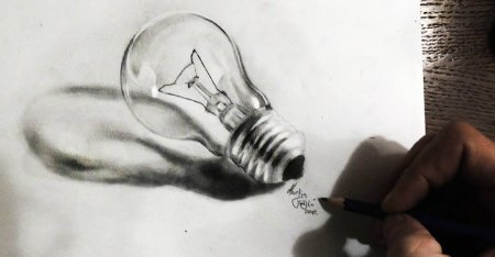 3д предметы карандашом