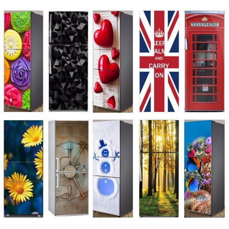 Интерьерные наклейки на холодильник