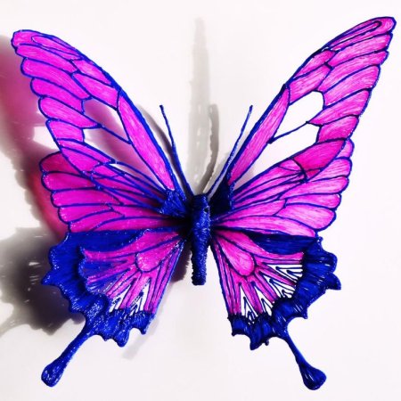 Бабочка 3д ручкой
