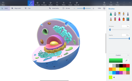 Рисование в Paint 3d