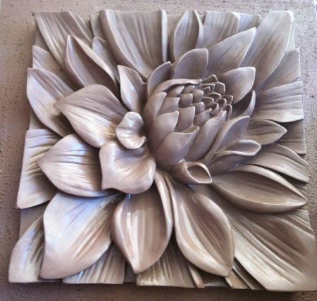 Барельеф цветы