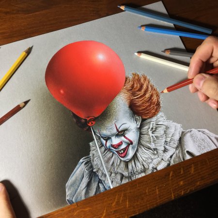 Реалистичные рисунки цветными карандашами