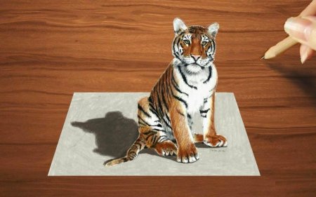 Объемный рисунок животного