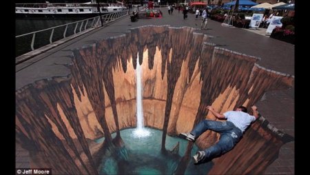 3d картины на асфальте от Эдгара Мюллера