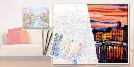 Картина по номерам техника рисования