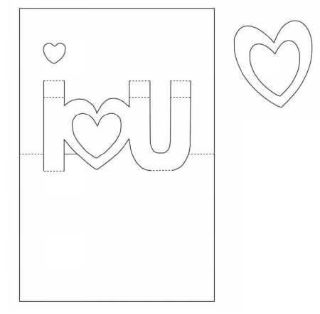 Трафареты для объемных открыток