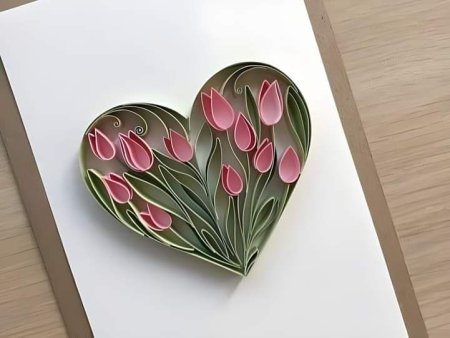 Объемный пейзаж из бумаги