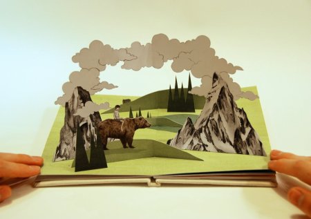 Объемная открытка цветы