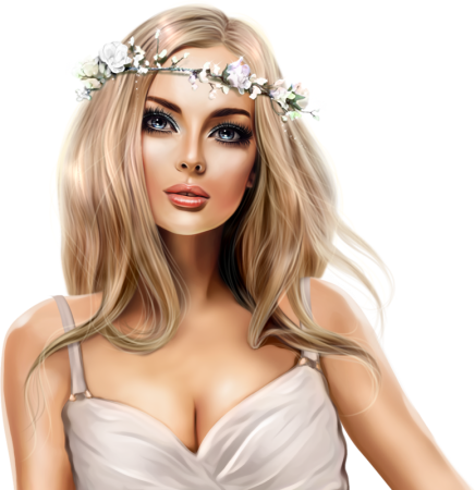 Портрет девушки клипарт