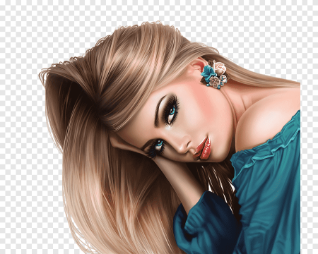 Девушка компьютерная Графика